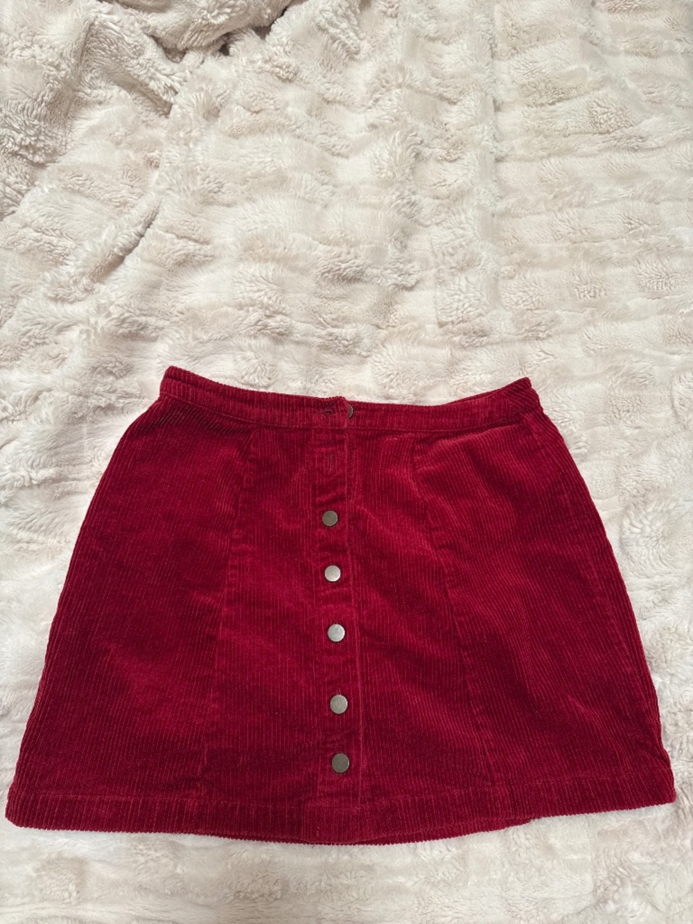 Corduroy Button up skirt
